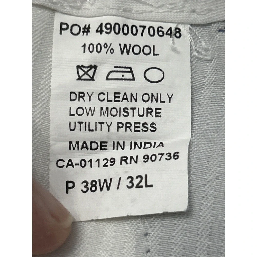 Mens Lauren Ralph Lauren Total Comfort Dress Pants 100% Wool Sz 36 36x30
